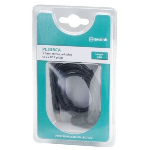 Pro Audio Phone Lead - 3.5mm to 2 x RCA - 1.5M Carousel 2