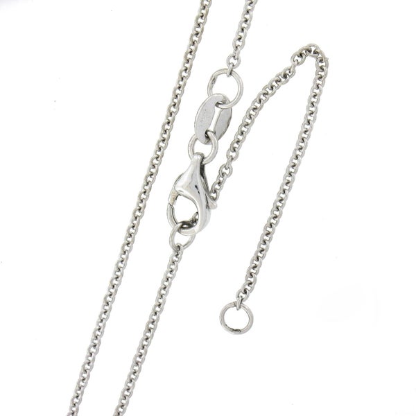 14k White Gold 1.86ctw Square Cut Aquamarine and Diamonds Pendant Necklace Carousel 6