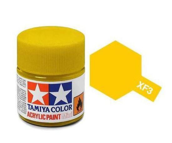 Tamiya XF-3 Flat Acrylic Paint Flat Yellow [81703] Carousel 1