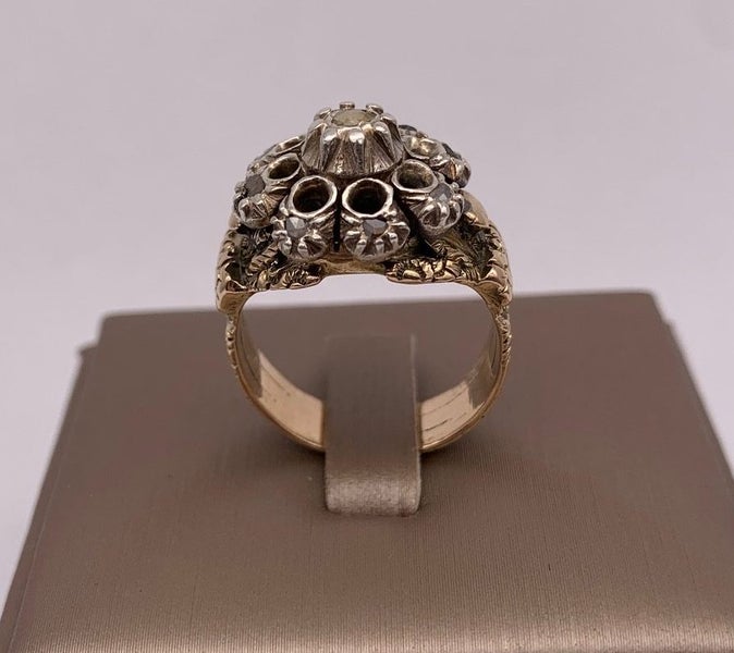Vintage 10ct Yellow Gold 0.20ct TDW Diamond Cluster Ring ~ $3,800! Carousel 2