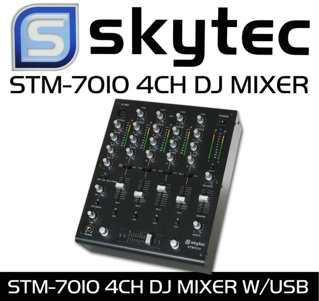 Pro DJ Mixer - 4 Channel Mixer - USB Input Carousel 1