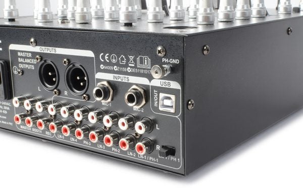 Pro DJ Mixer - 4 Channel Mixer - USB Input Carousel 7