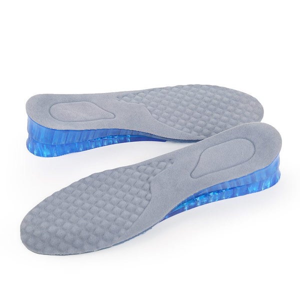 1 Pair Double layer Silicone Insoles Comfy Unisex Women Men Silicone Carousel 1