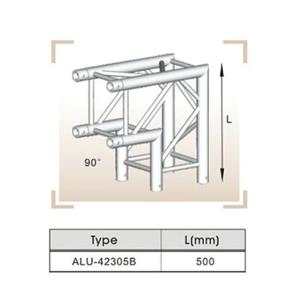 Truss Quad Corner - 2 Way - 290mm Carousel 1