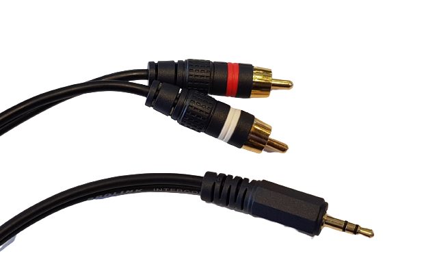 Lead - 3.5mm St Jack to 2 x RCA Male 1.5m Carousel 1