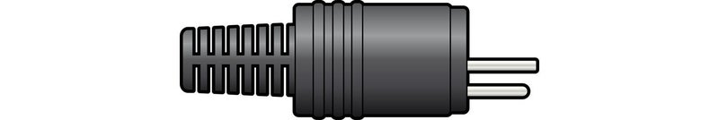 2 Pin DIN Speaker Plug - Screw on Terminals Carousel 2