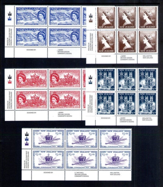 2618/22 NZ - 2003 Coronation Set (5) - Plate Blocks - UHM Carousel 1