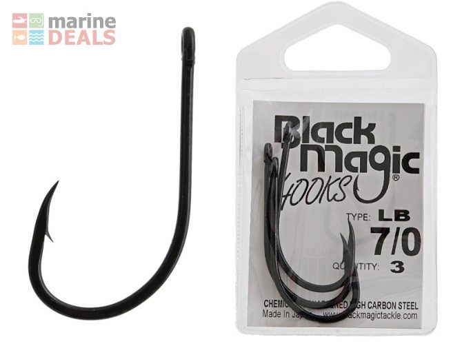 Black Magic Livebait Hooks 7/0 Qty 3 Carousel 1