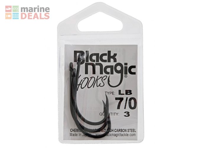 Black Magic Livebait Hooks 7/0 Qty 3 Carousel 2