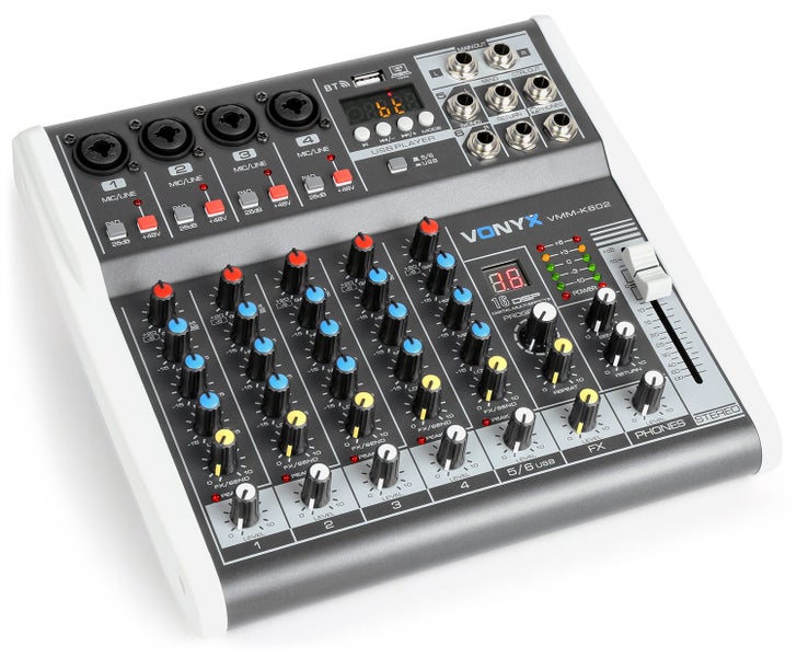 6 Channel Music Mixer with DSP - Bluetooth Carousel 1