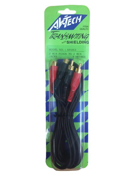 Audio Lead - RCA Extension Lead - 2 x RCA M/F - 4m Carousel 1