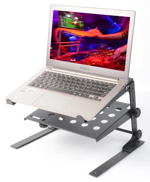 DJ Laptop Stand with Tray - Adj Height-Width Carousel 3
