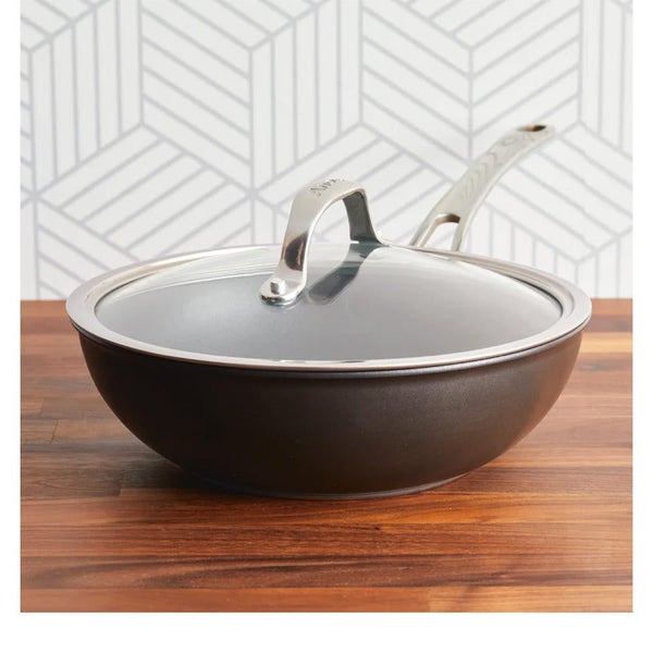 Anolon SearTech 25cm Covered Stirfry Pan Black Carousel 13