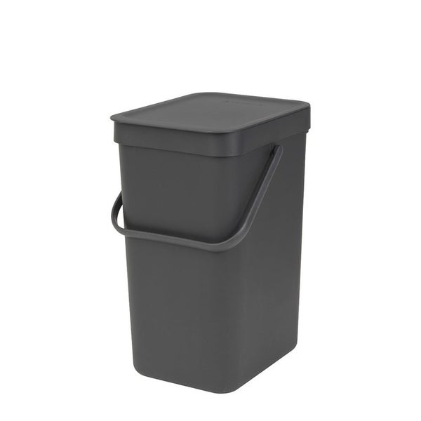 Brabantia Sort & Go Waste Bin (12L) Grey Carousel 1