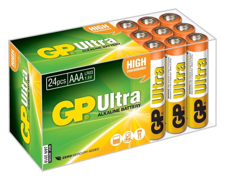 AAA 24pk Ultra Alkaline Batteries in UPVC Box Carousel 1