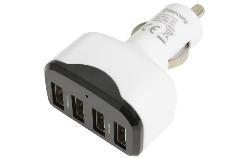 12-24Vdc 4 Port USB Car Charger 4800mA Carousel 1