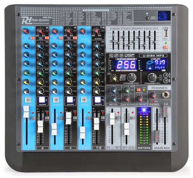 8 Channel Professional Analog Mixer Carousel 2
