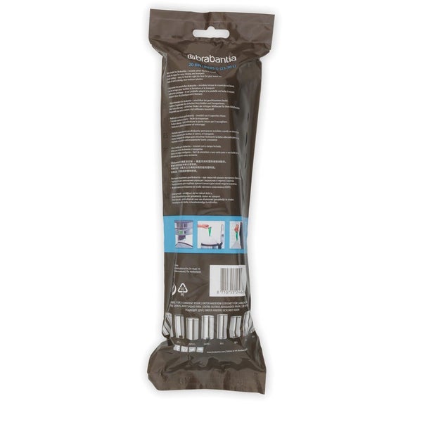 Brabantia PerfectFit Bags Code G (30L) Pack of 20 White Carousel 5