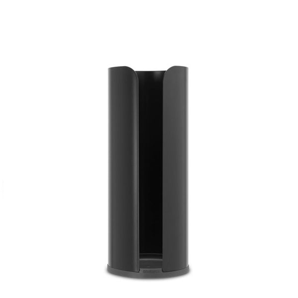 Brabantia ReNew Toilet Roll Dispenser Matte Black Carousel 1