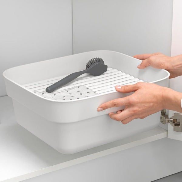 Brabantia Washing Up Bowl with Drying Tray Light Grey Carousel 8