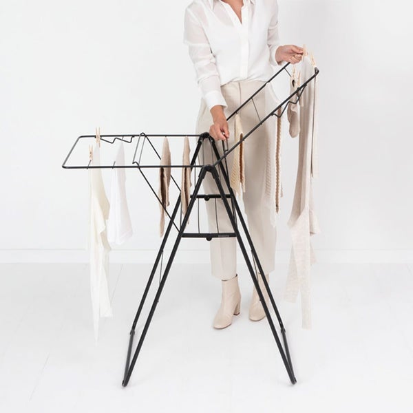 Brabantia Hangon 15m Drying Rack Matte Black Carousel 2