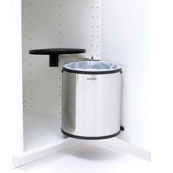 Brabantia Built-in Bin (15L) Brilliant Steel Carousel 2
