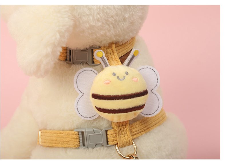 Rabbit harness Small Pet walking Lead with Clip Cat Harness small dog harness Carousel 8