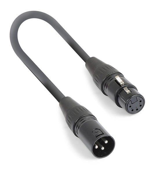 DMX 3-pin Male - DMX 5-pin Female Adapter 10cm Carousel 1