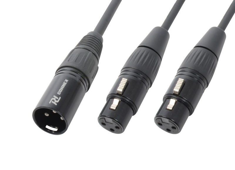 Y-Splitter XLR Cable 1 XLR male-2 XLR female Carousel 1