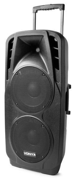 Portable Sound System - 2x 10 Inch BT-UHF Carousel 2