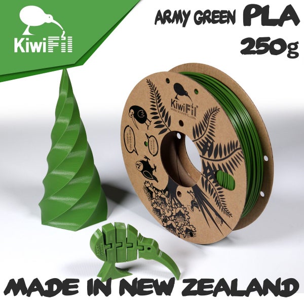 3D Printer Filament PLA 1.75mm Army green 250g Carousel 1