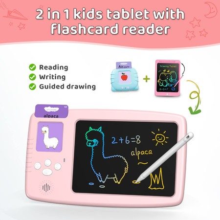 Talking Flash Cards with LCD Writing Tablet 224 Sight Words Montessori Education Carousel 1