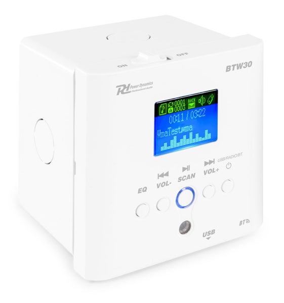 In-Wall Mounted Audio System 2 x15W BT Carousel 2