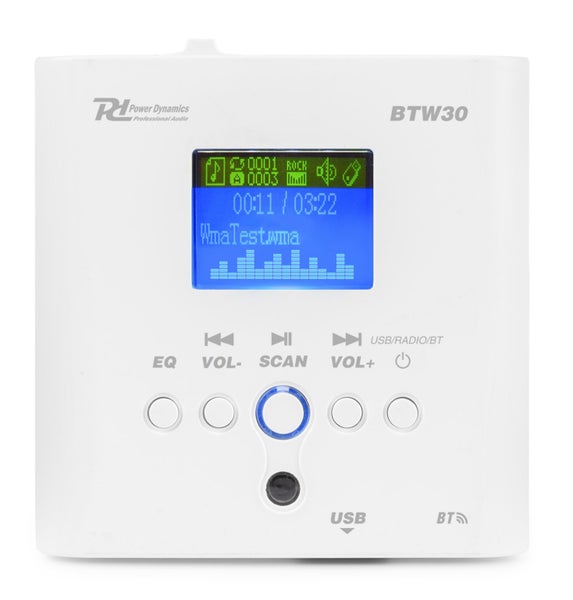In-Wall Mounted Audio System with 2x 15W Carousel 2
