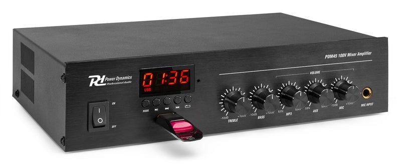 100V Mixer Amplifier with BT and media player 45W Carousel 2