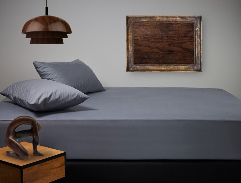 Moonshadow Nature's Sleep Cosmetic TENCEL Fitted Sheet Set Charcoal Carousel 1