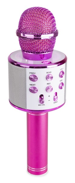Karaoke Microphone - BT/MP3 Pink Carousel 1