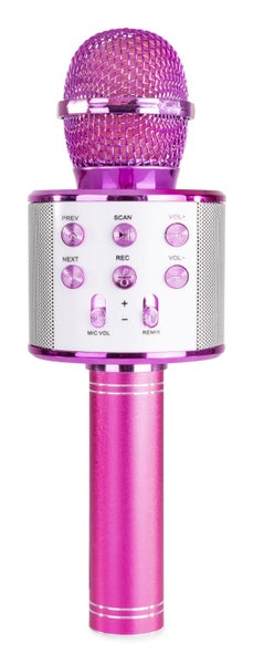 Karaoke Microphone - BT/MP3 Pink Carousel 2