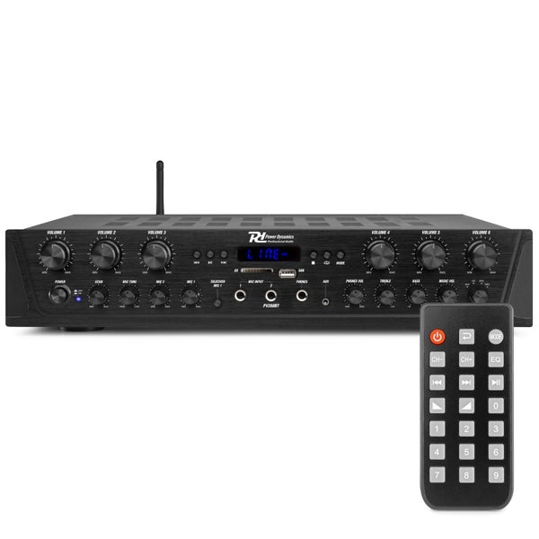 6 Ch Amplifier System - 6x 100W - Bluetooth - MP3 Carousel 1