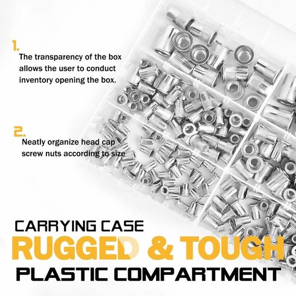 205pcs Rivet Nut Rivnut Nutserts Stainless Steel 3651806 Carousel 7