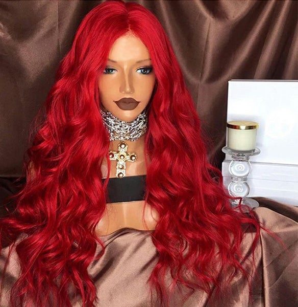 Red Curly Wig C0384RD0 Carousel 1