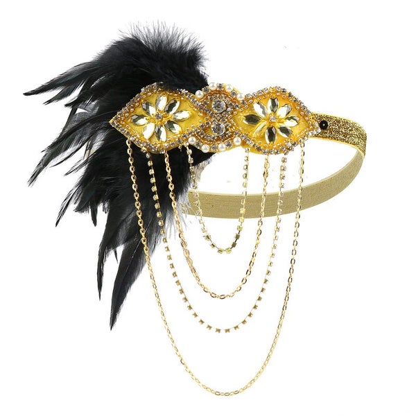 Gatsby Flapper Headband B0279GD0 Carousel 5