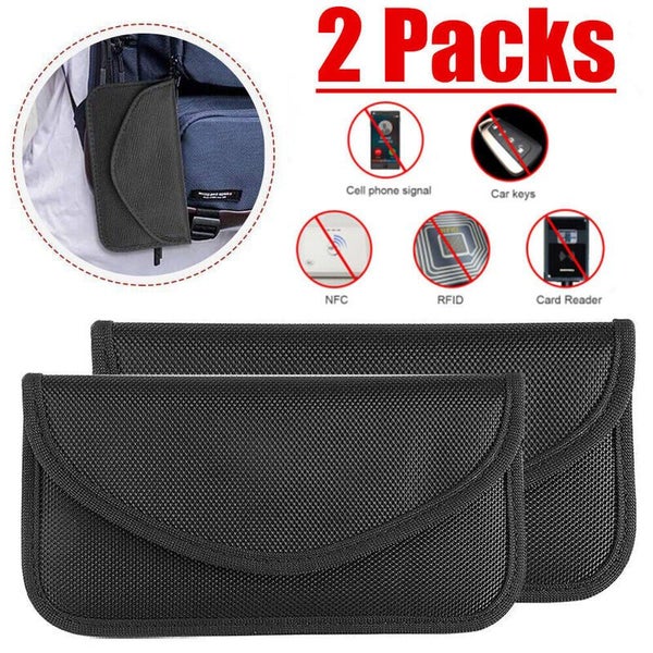Signal Blocker Faraday Bag Pouch Cell Phone RFID Wallet E0447BK0 Carousel 1