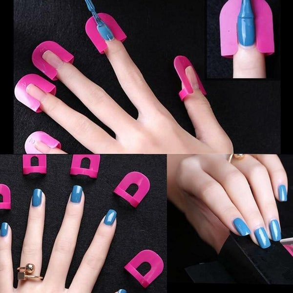 26pcs Nail Polish Edge Anti-Flooding Template Clip Nail Art Manicure I0545HP0 Carousel 9