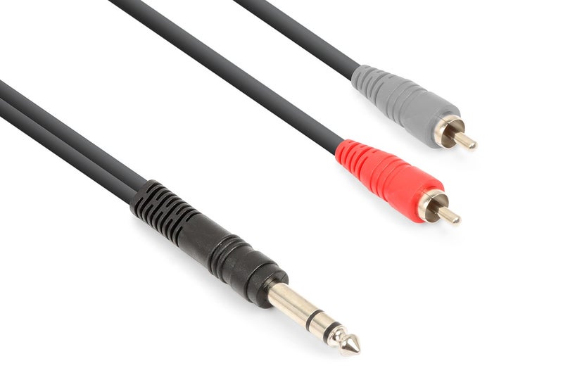 Cable 6.3mm TRS - 2 RCA Male 1.5m Carousel 1