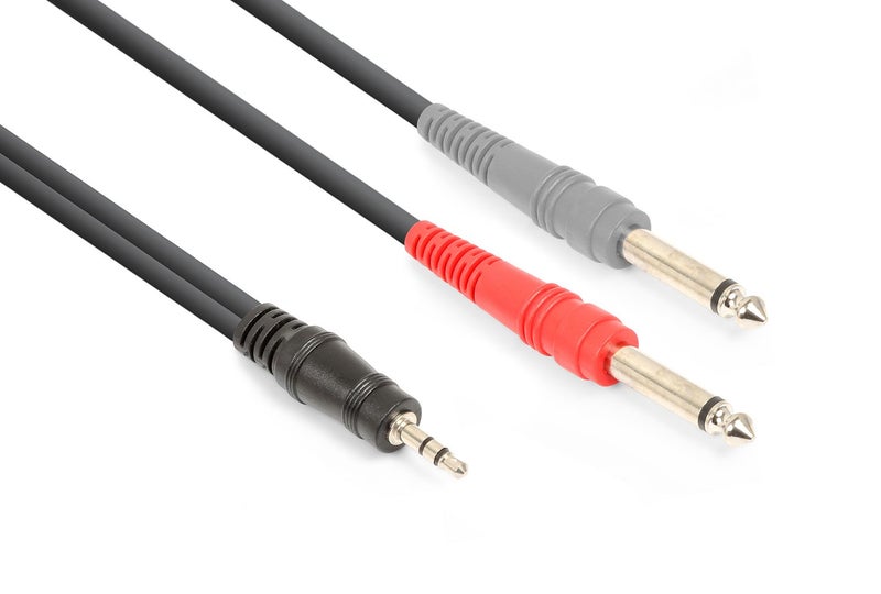 Cable 3.5mm TRS - 2x 6.3mm TS 3 Metre Carousel 1