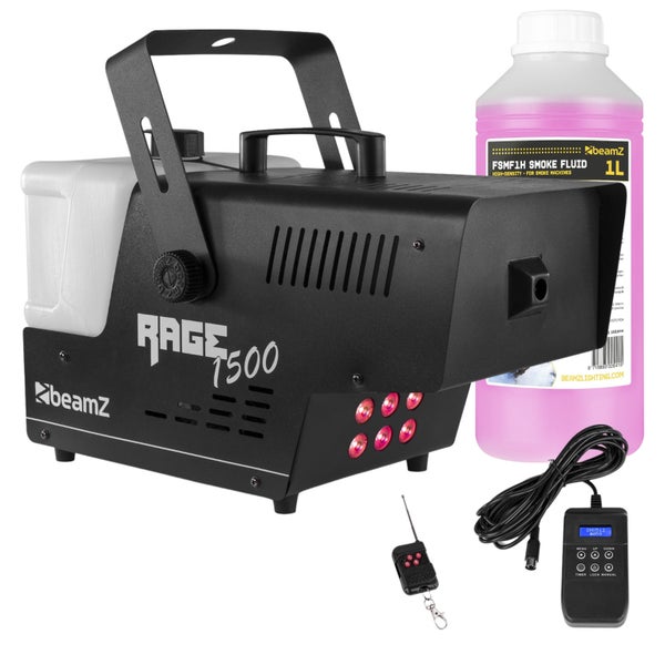 Rage 1500LED Smoke Machine With Fluid Carousel 1