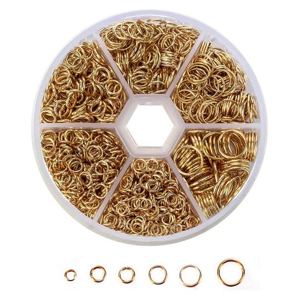 Jewellery Making Supplier Crafts Jump Rings Kit I1738GD0 Carousel 1