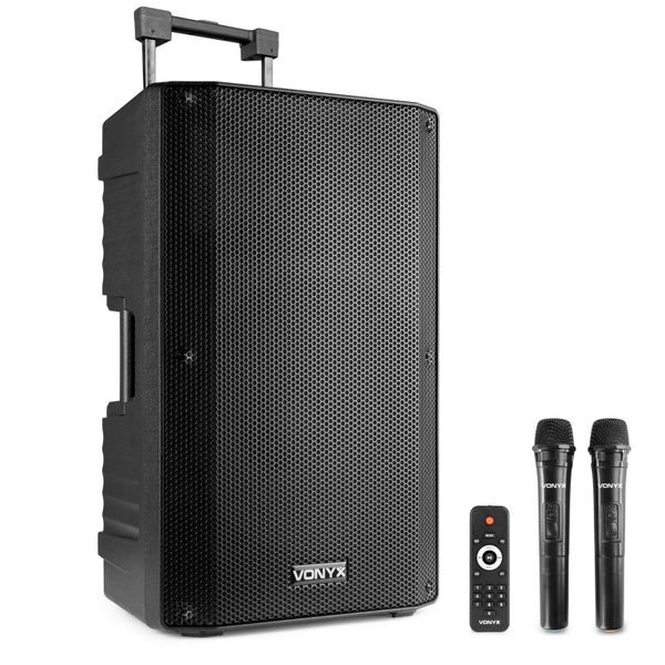 Portable PA Speaker 12 Inch - 2 x UHF Mics Carousel 1