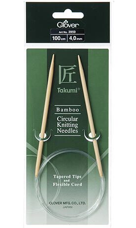 Clover Circular Tapered Tips - 100cm Size 4.00mm Carousel 1